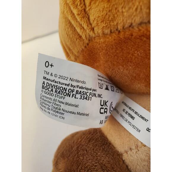 Nintendo Super Mario Set Mario Racoon 12" 2020 and Goomba 8" 2022 Plush TM - Picture 8 of 10